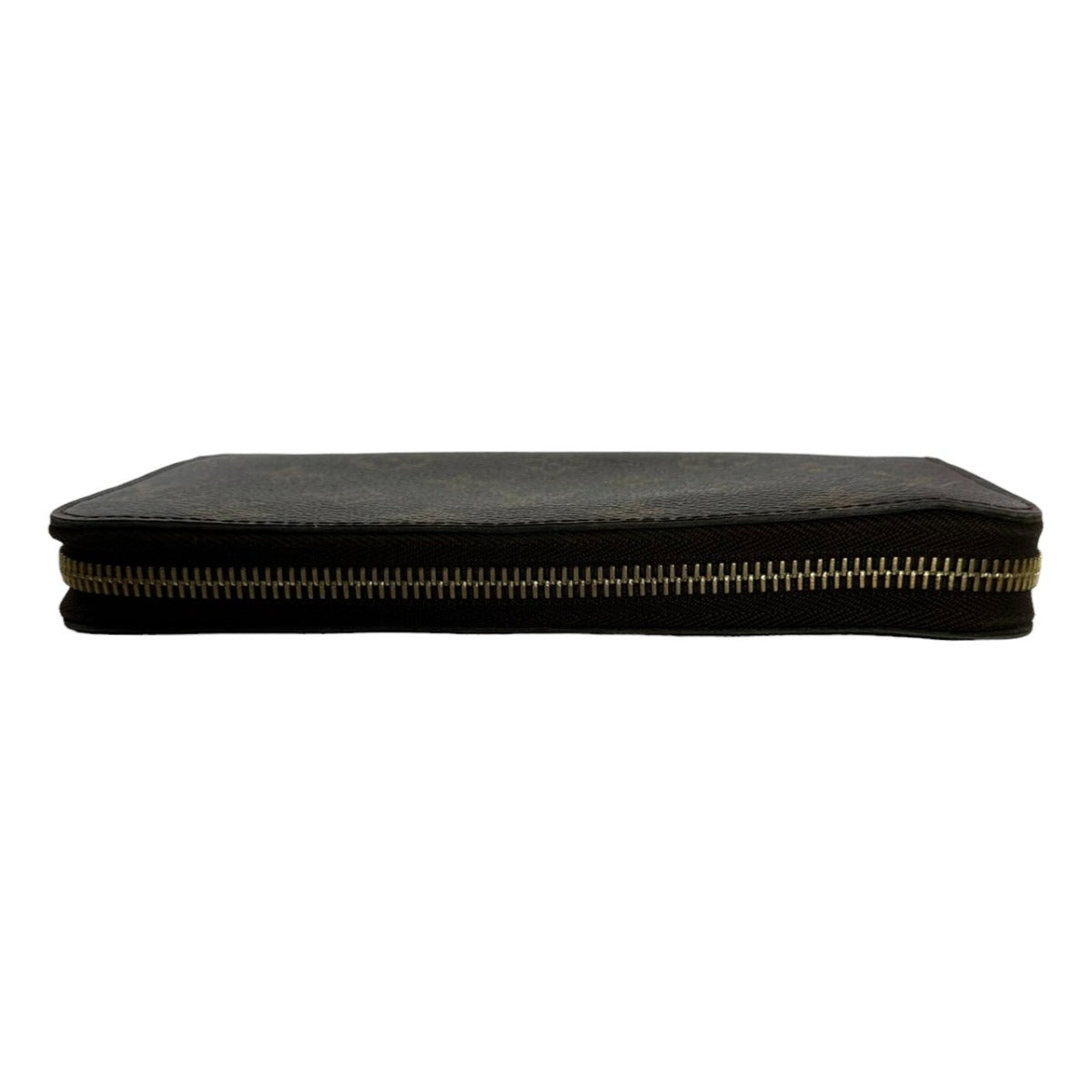 Louis Vuitton Long Purse M60017 Zippy Zip Monogram Leather Canvas Brown Wallet Case