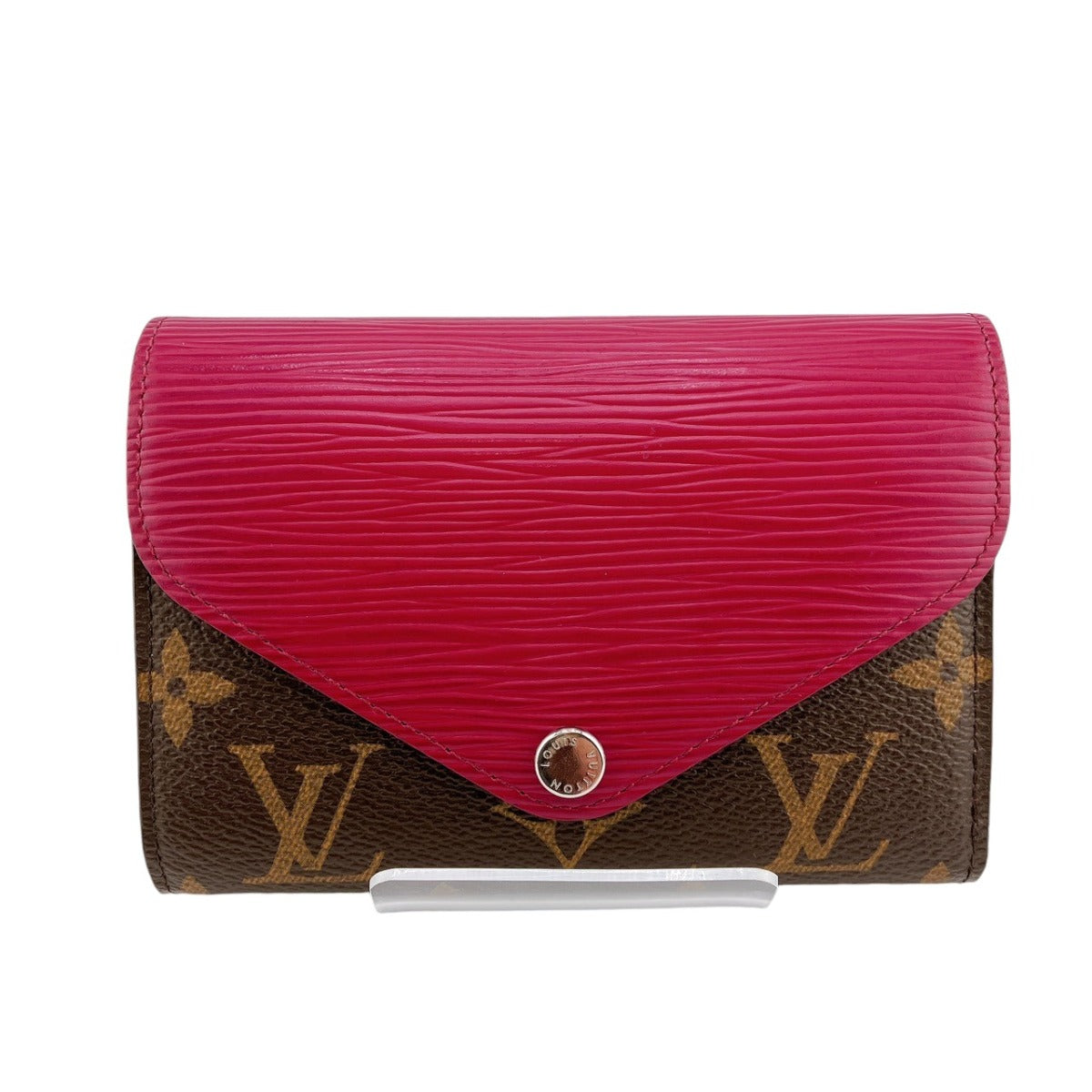 Louis Vuitton Tri-fold M60494 Epi Portefeuille - Monogram Leather Canvas Red Wallet Case