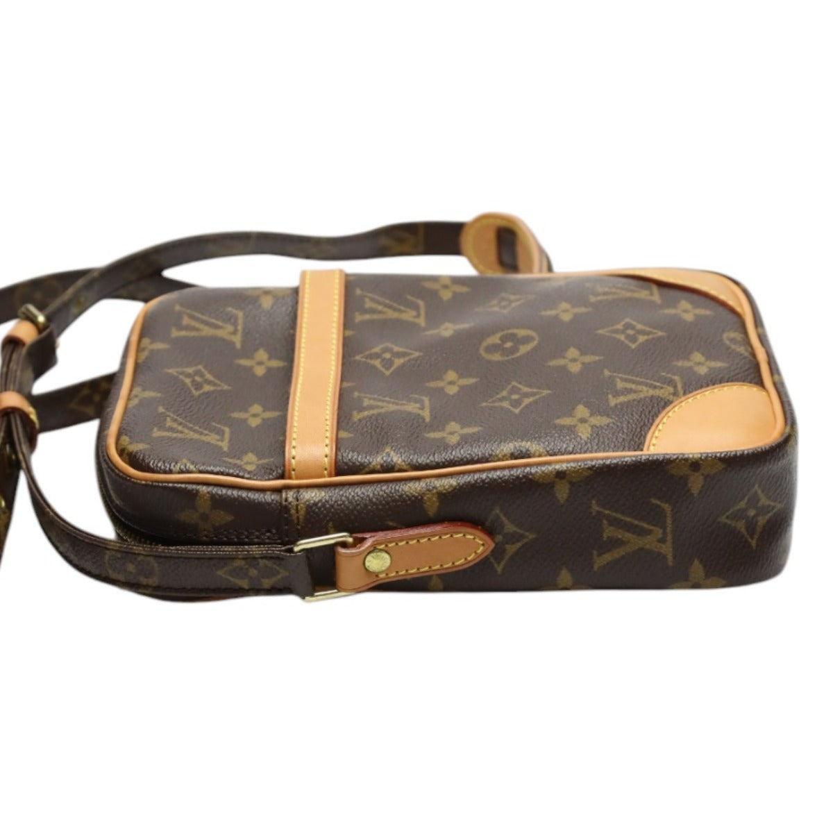 Louis Vuitton M45266 Danube Monogram Canvas Brown Shoulder Bag 0
