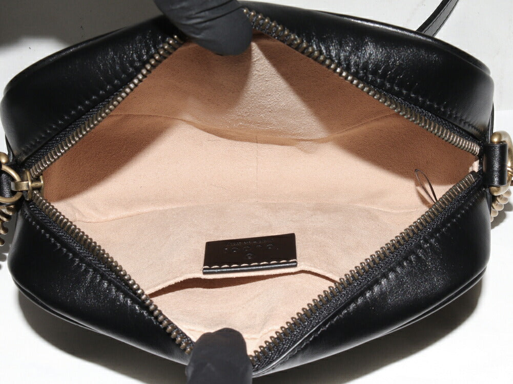 Gucci Calf Marmont Shoulder Bag Mini Chain Dtd1T 1000