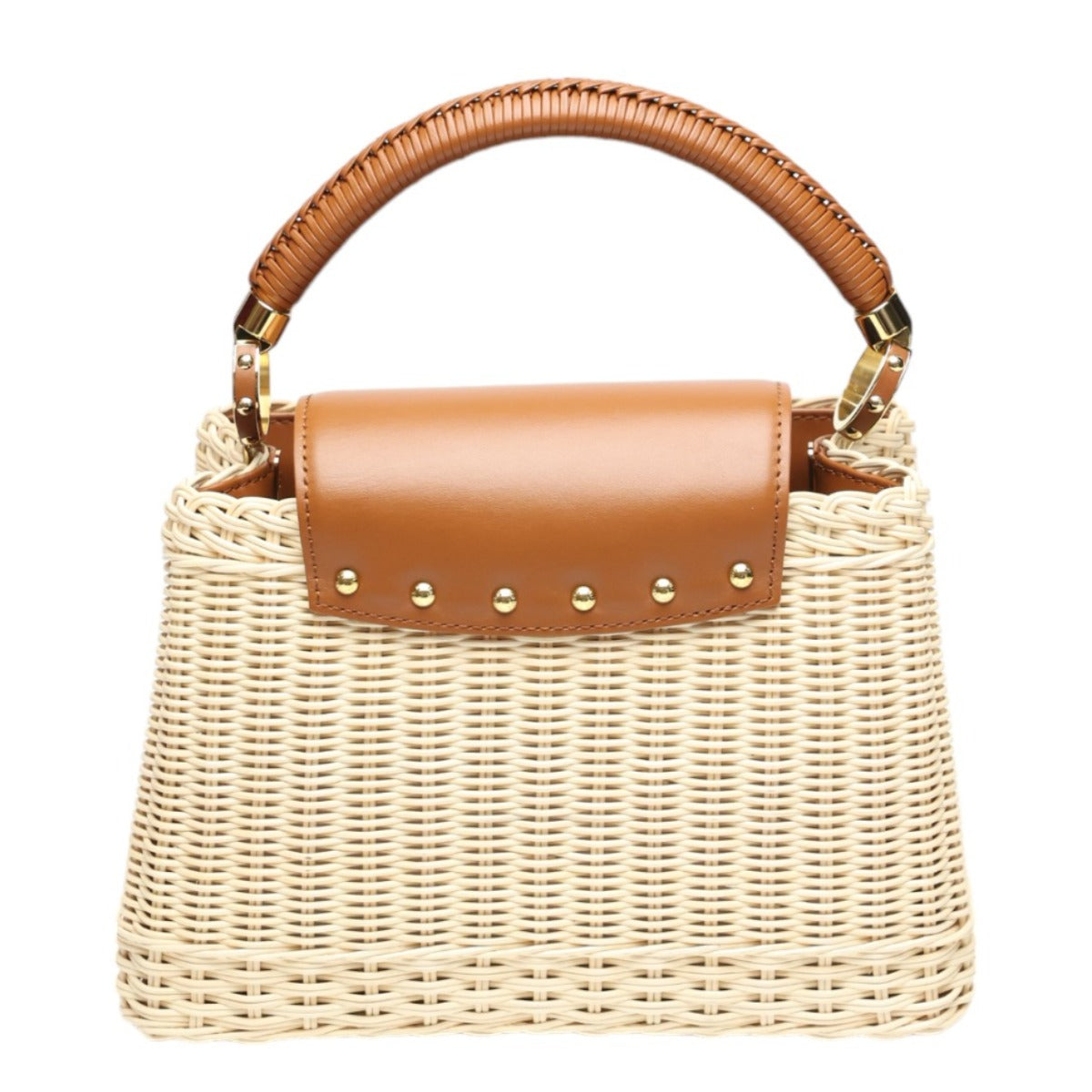 Louis Vuitton M22173 Rattan x Rattan Leather Brown Beige Shoulder Bag