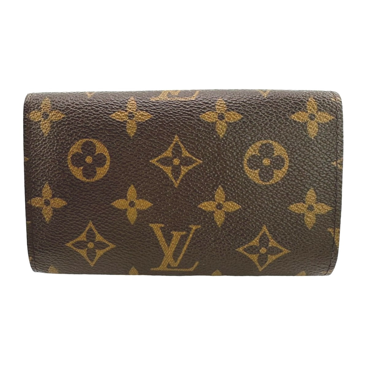 Louis Vuitton Bifold M61736 L-shaped fastener Porto Monogram Canvas Brown Wallet Case
