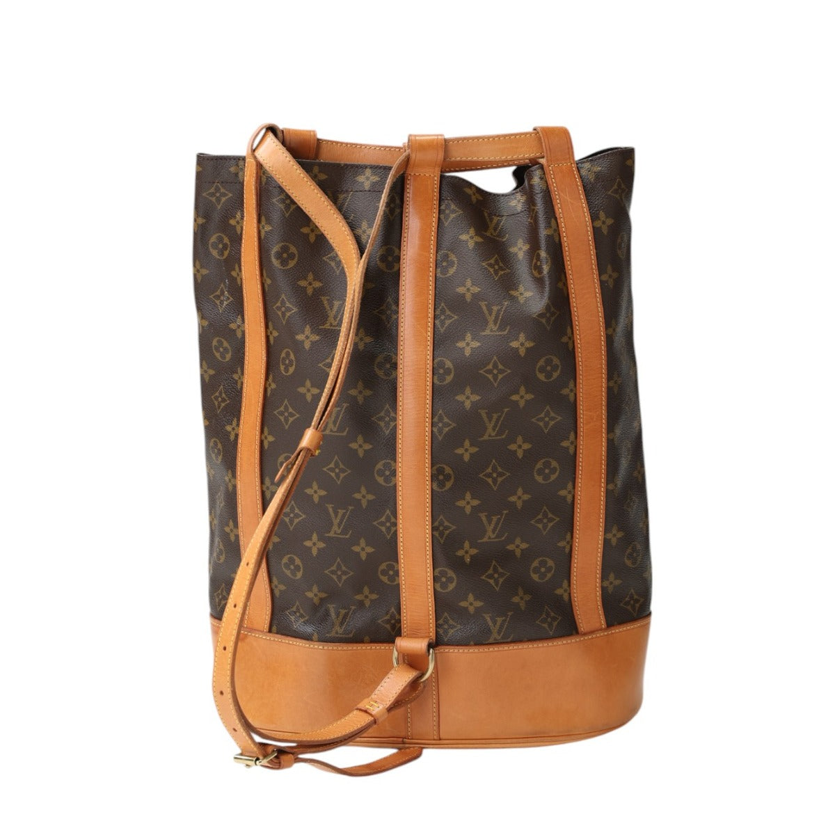 Louis Vuitton M42244 Drawstring RandonneeGM Monogram Leather Canvas Brown Jewelry