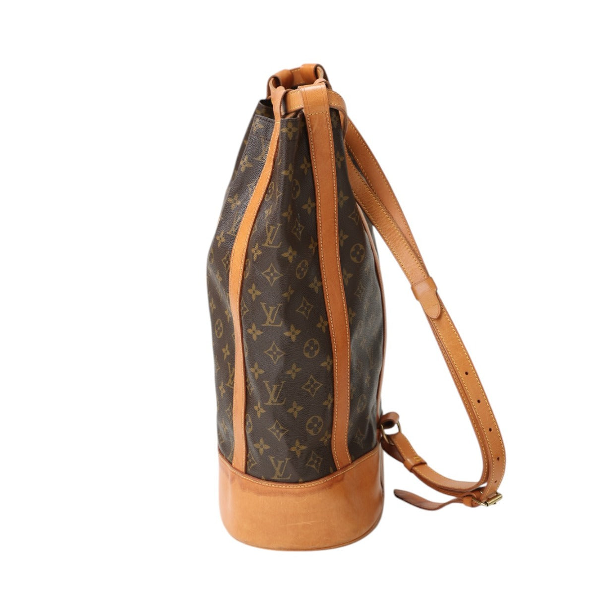 Louis Vuitton M42244 Drawstring RandonneeGM Monogram Leather Canvas Brown Jewelry