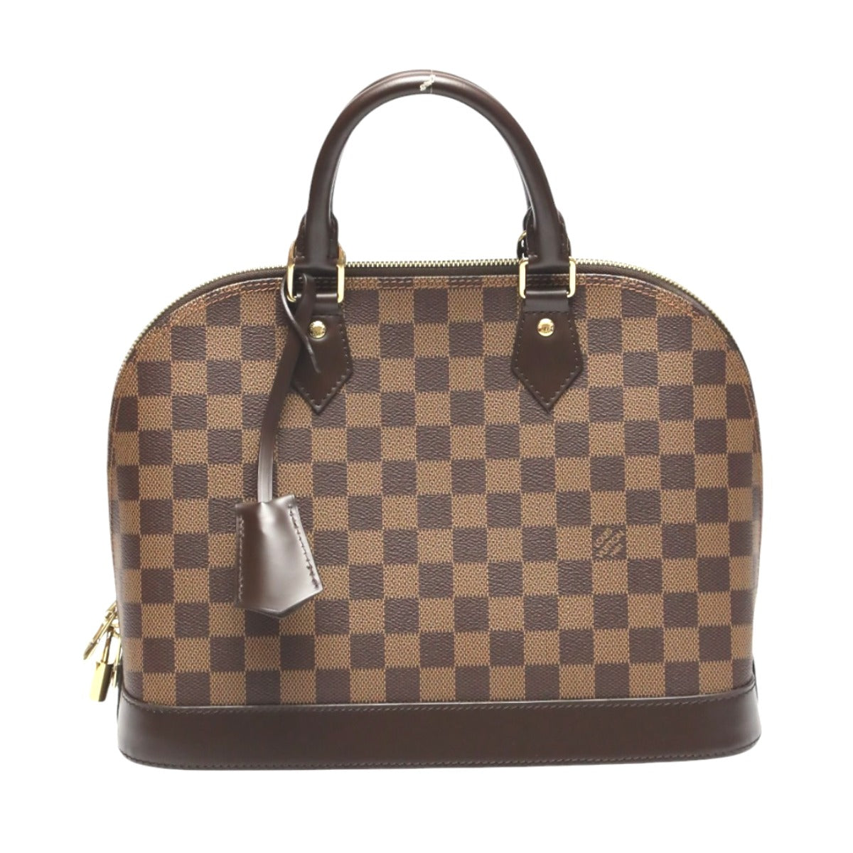 Louis Vuitton N53151 Damier 2WAY Damier Alma Canvas Brown Handbag