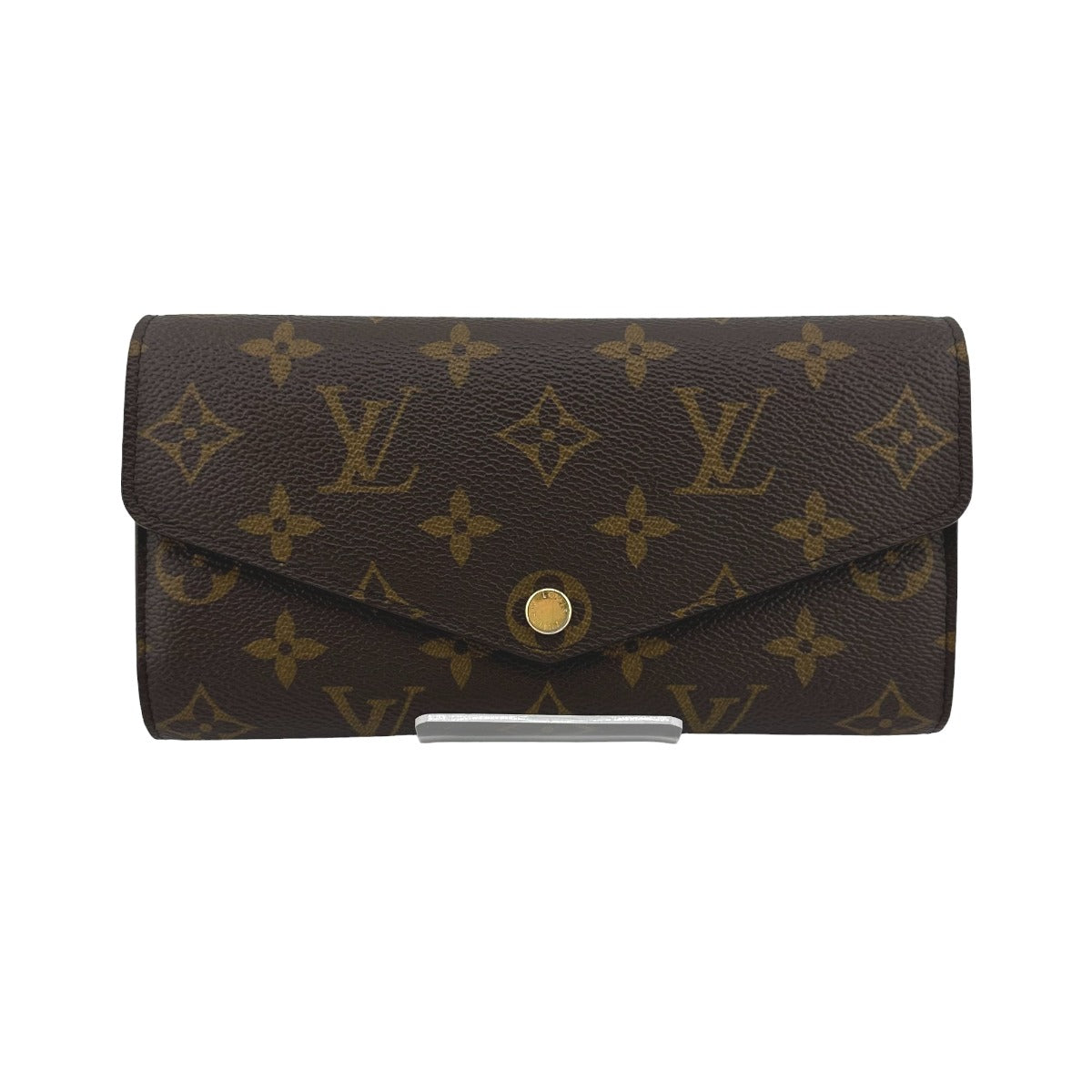 Louis Vuitton Long Purse M60531 Portefeuille Sara Monogram Canvas Brown Wallet Case 3