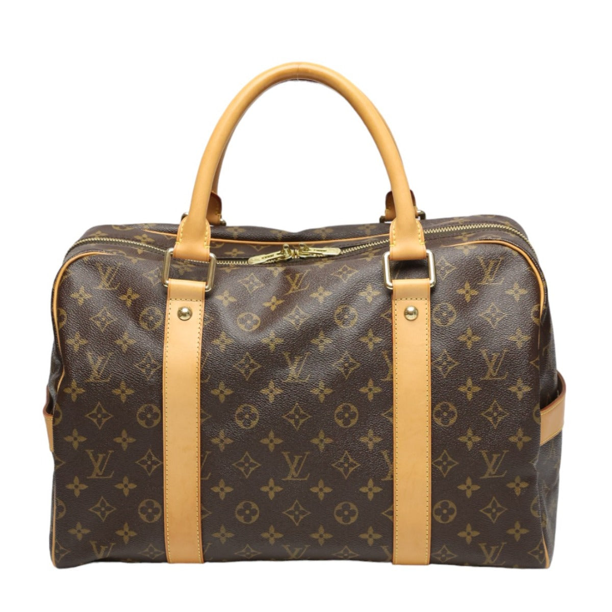 Louis Vuitton Boston Duffel M40074 Carryall Monogram Canvas Brown Travel Bag