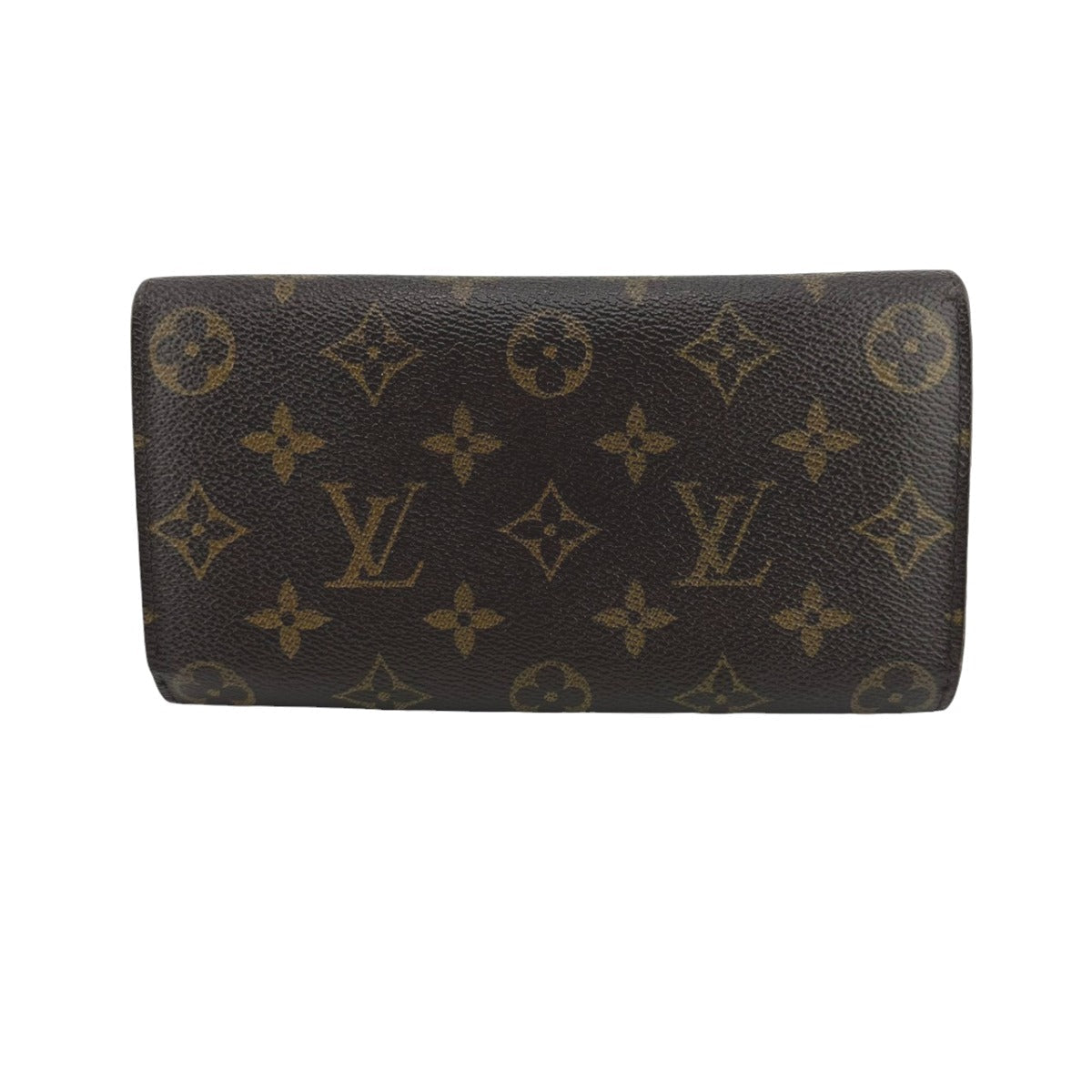 Louis Vuitton Long Purse M61734 Long Zipper Monogram Canvas Brown Wallet Case