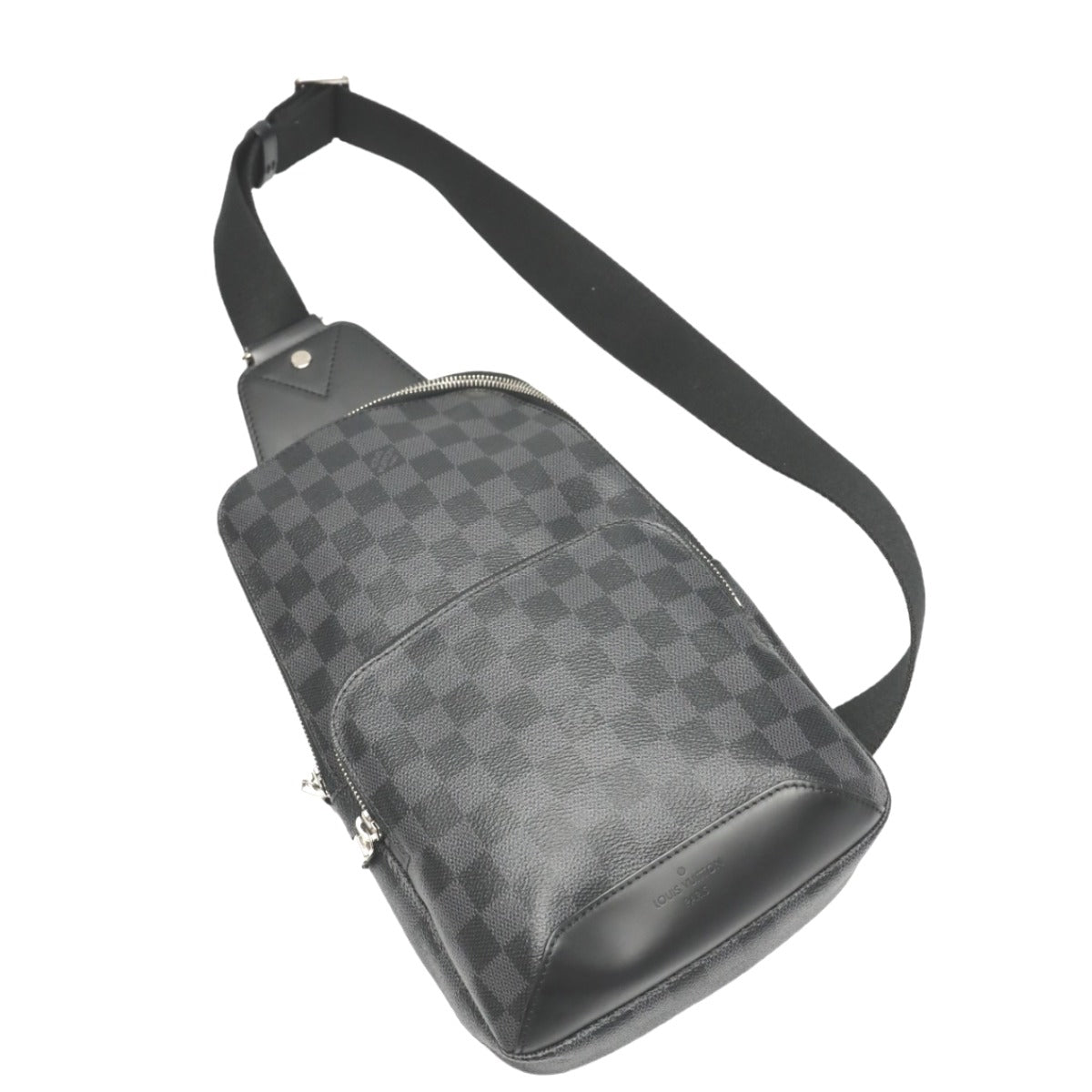 Louis Vuitton N41719 Damier Grafitto Sling Graphite Canvas Black Crossbody Bag