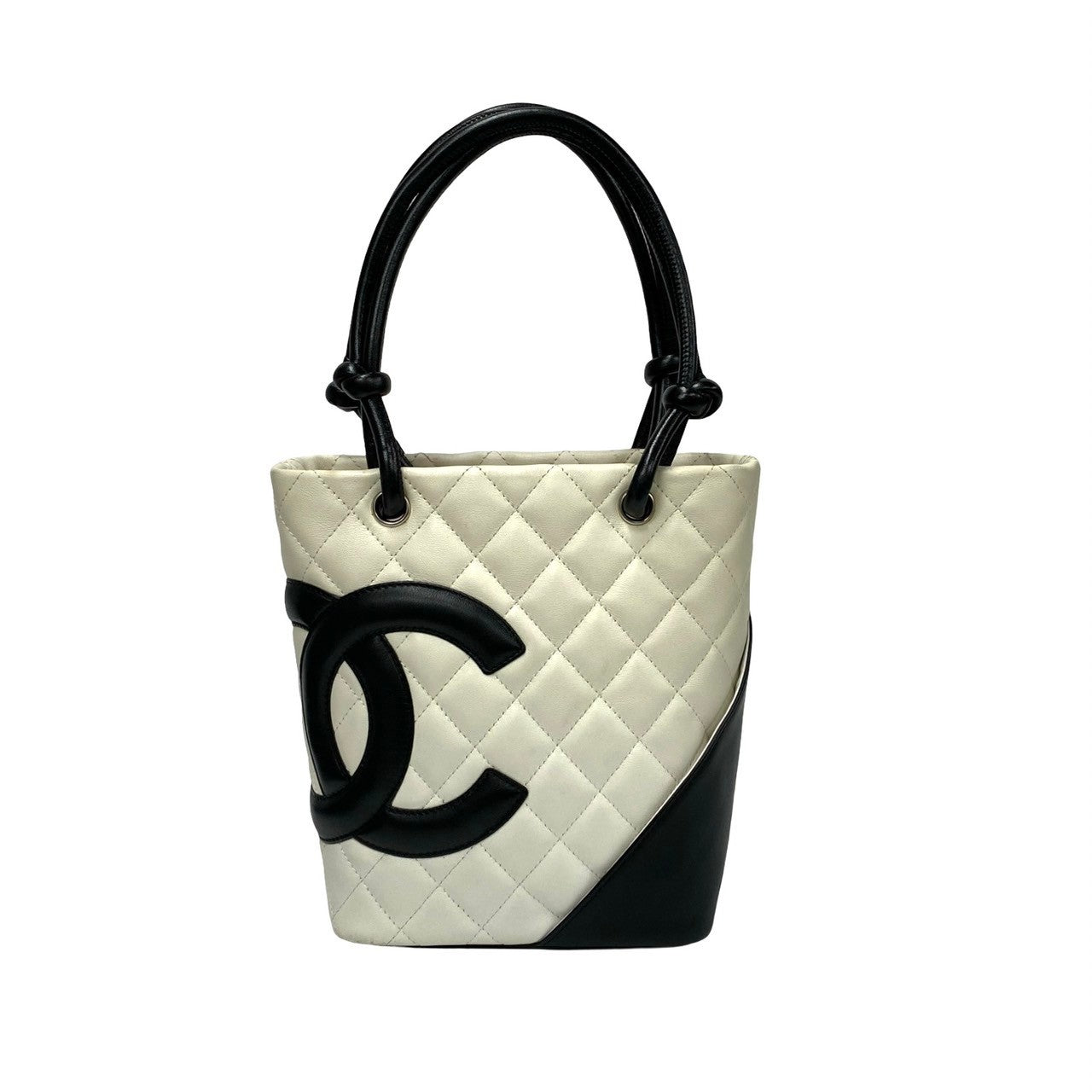 Chanel Cambon Black Small Leather Handbag