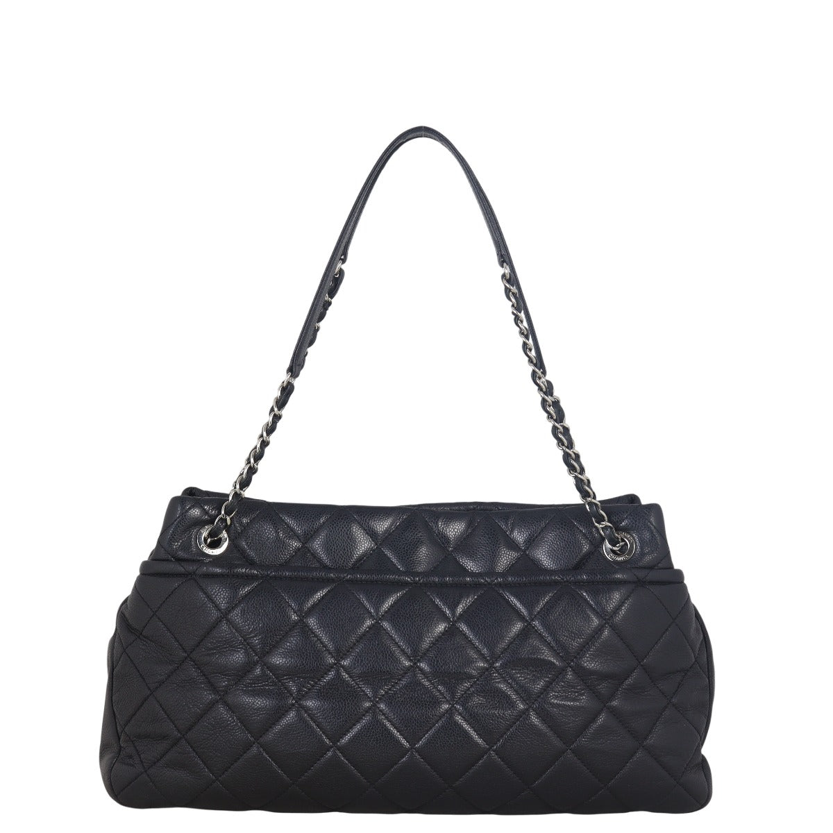 Chanel CC Timeless Shopping Tote Quilted Black Shoulder Bag