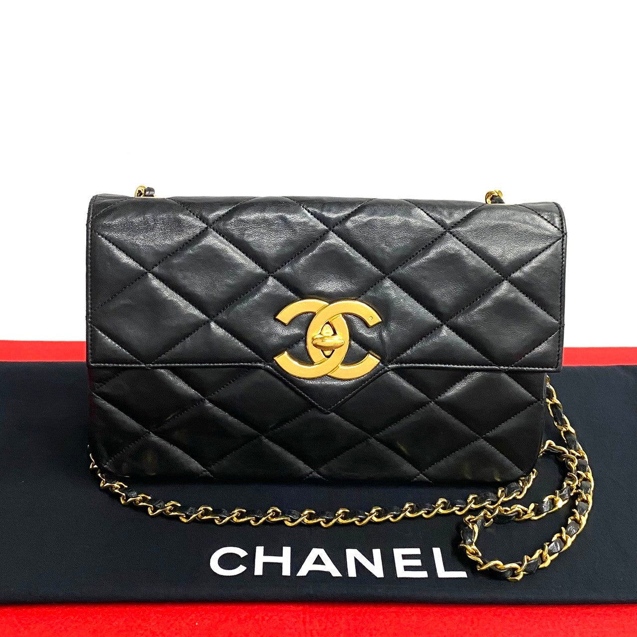 Chanel lambskin COCO Mark Matrasse Black Shoulder Bag 240808Pgc19 5