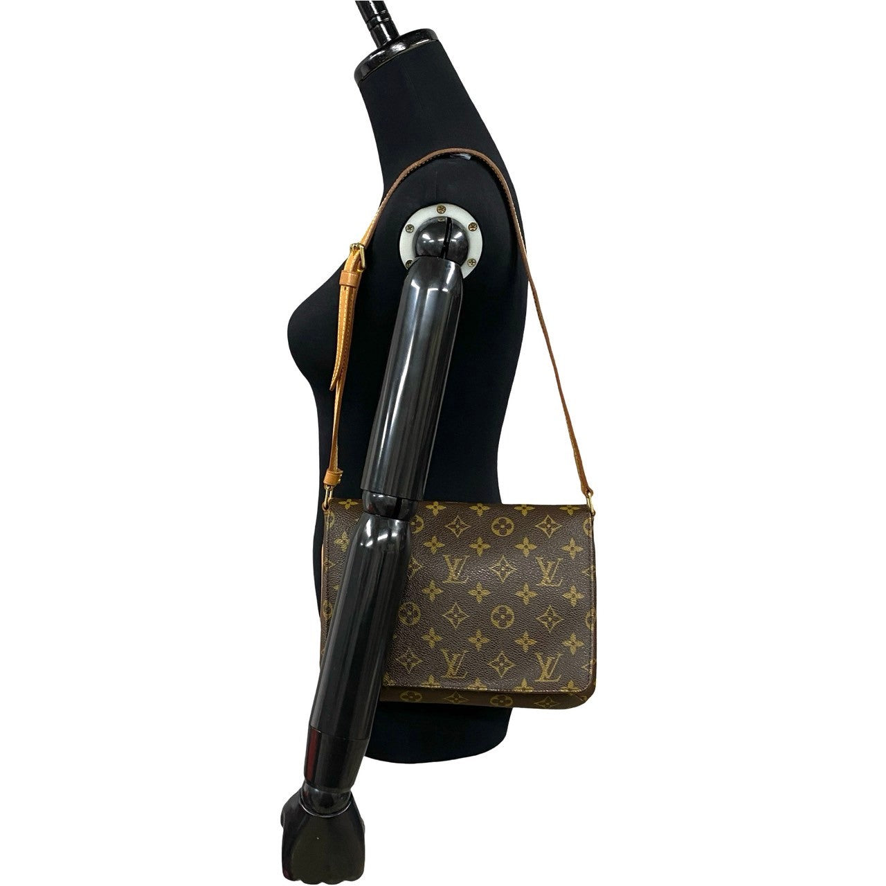 Louis Vuitton M511257 PVC M tte tango Leather Brown Shoulder Bag