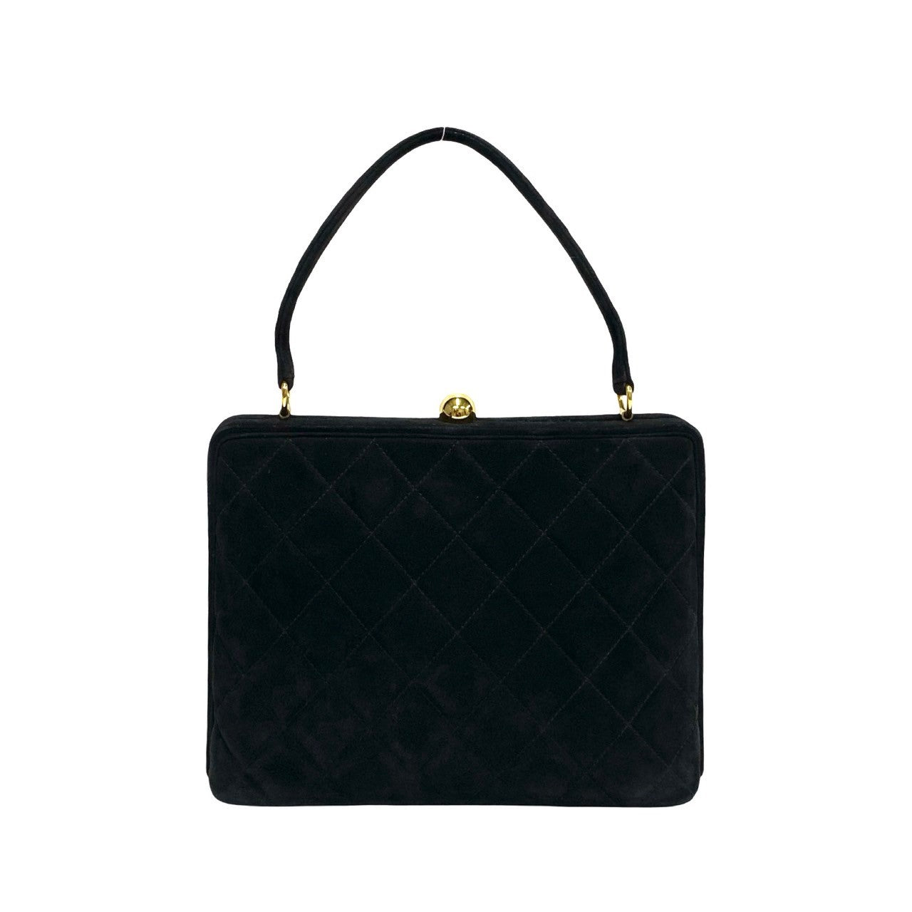 Chanel Suede COCO Mark Matrasse Black Handbag