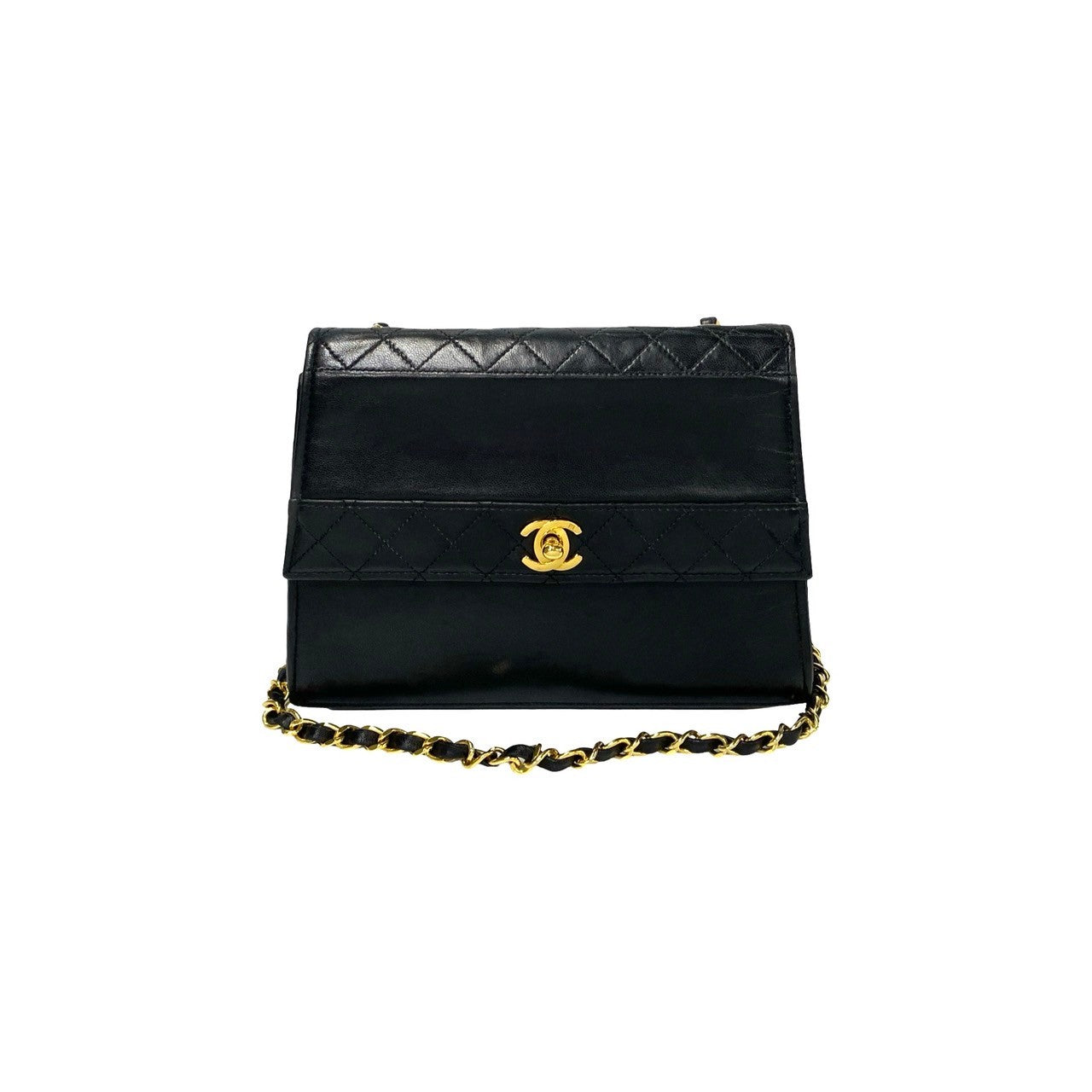 Chanel lambskin COCO Mark Matrasse Black Shoulder Bag