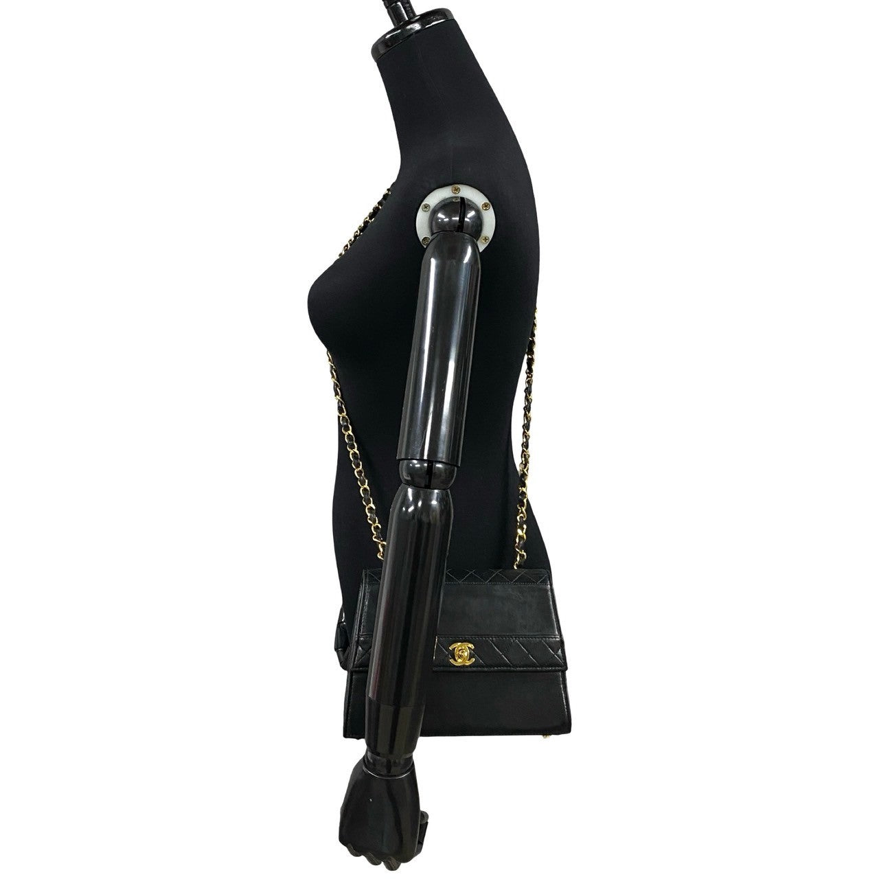 Chanel lambskin COCO Mark Matrasse Black Shoulder Bag
