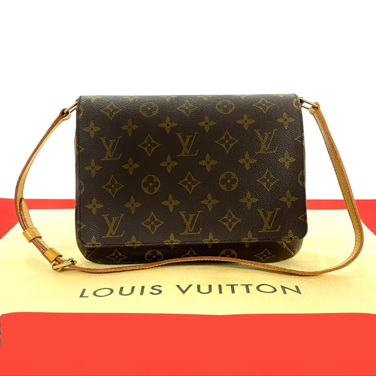 Louis Vuitton M51388 PVC M tte Tango Monogram Leather Brown Shoulder Bag