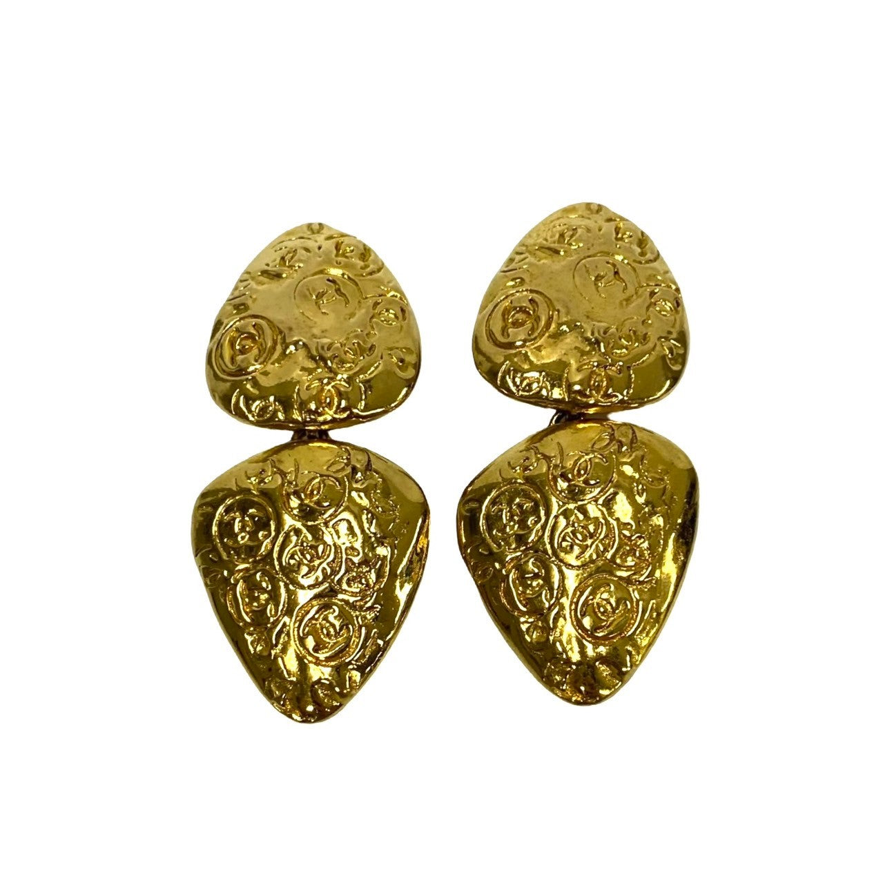 Chanel   Coco Mark Earrings Gold
