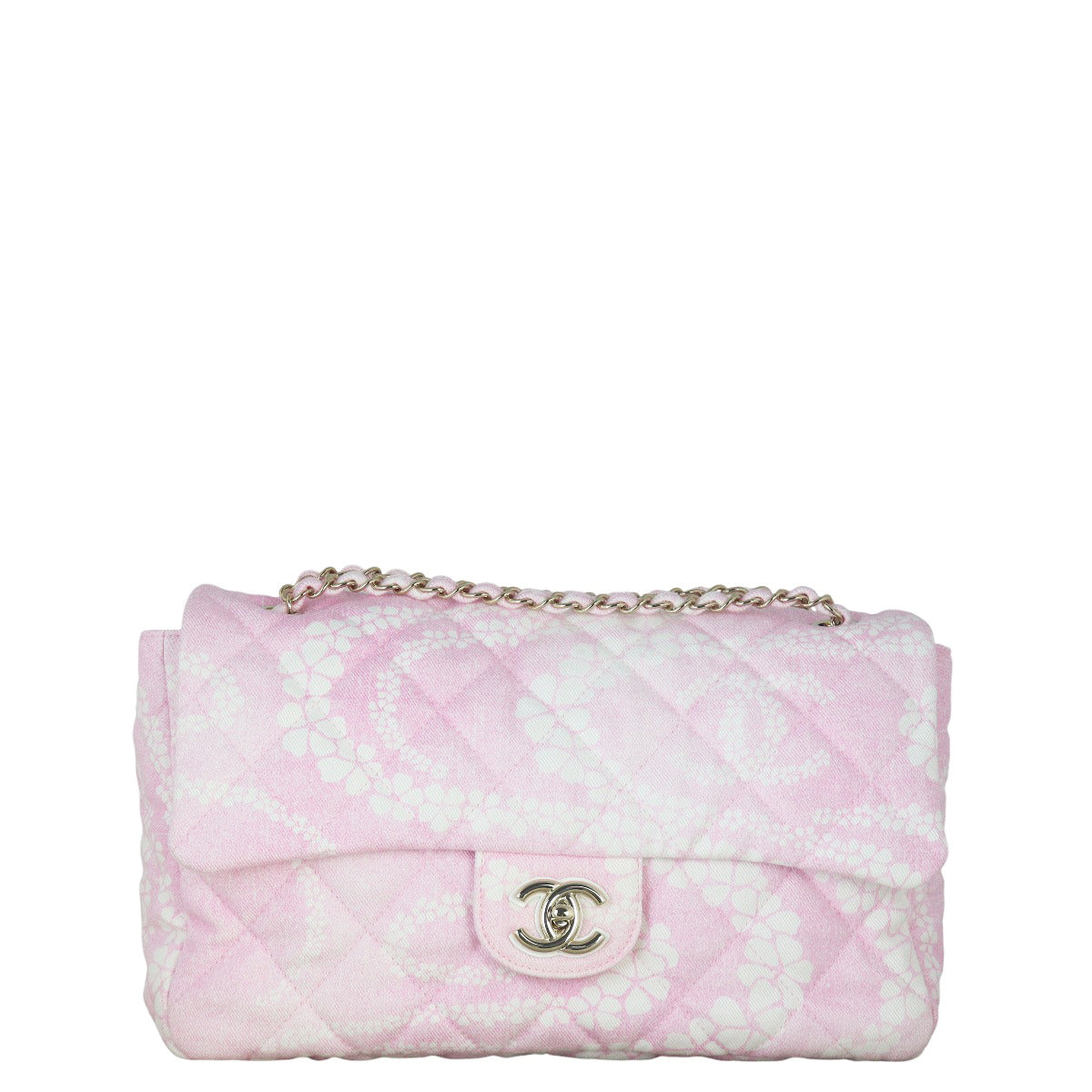 Chanel Coco Beach Maxi Bag Quilted Pink Shoulder Bag