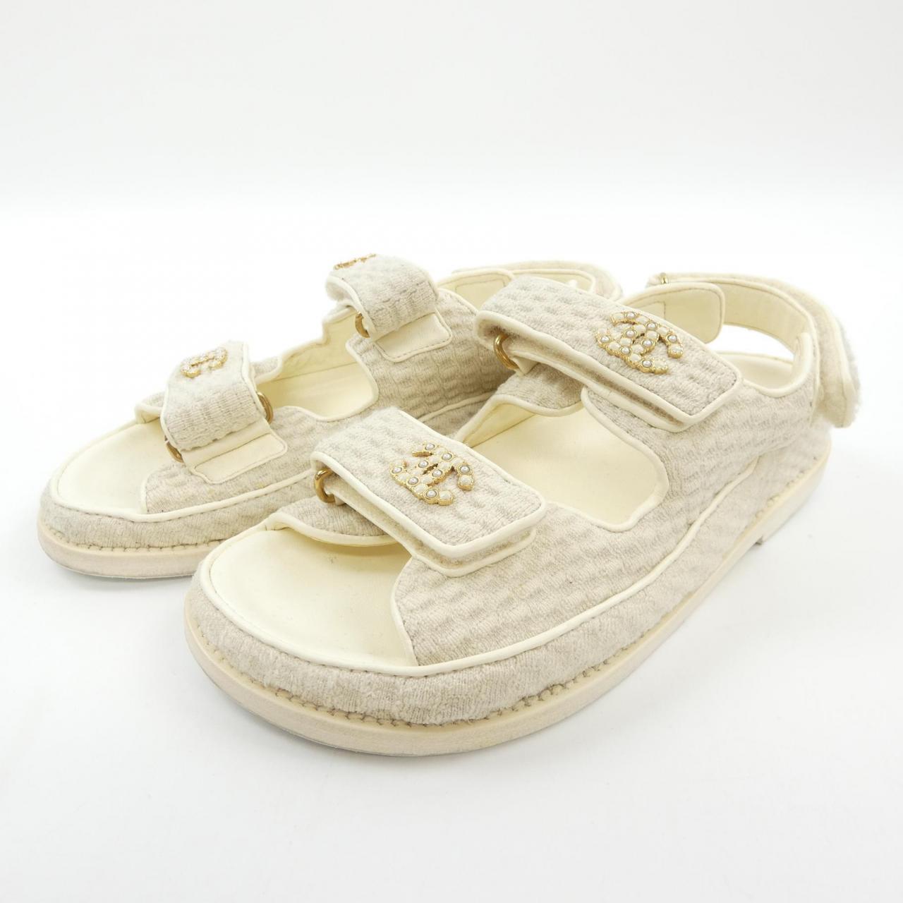 Chanel G35927X56555 Knit Sandals