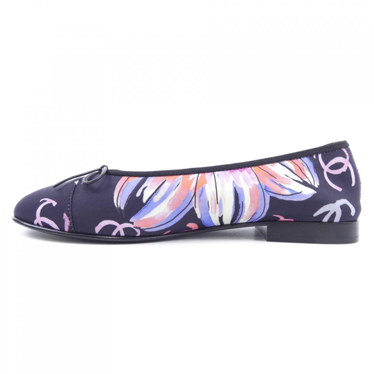Chanel G02819B16622 Print Stretch Jersey Flat Shoes for Women