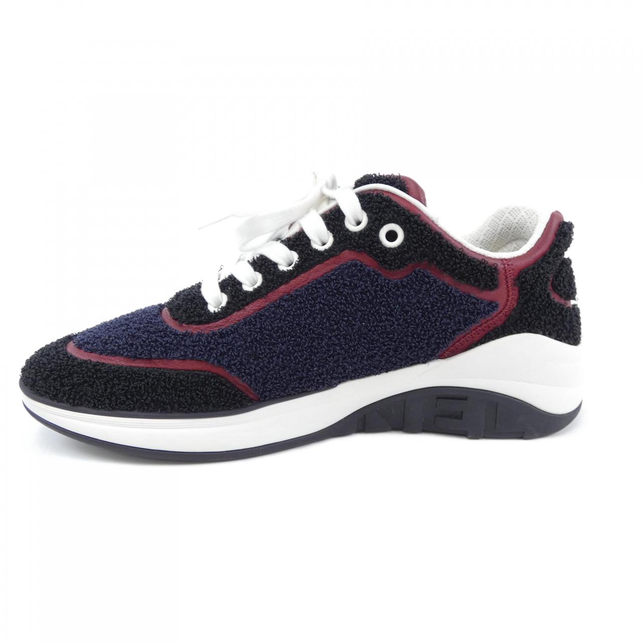 Chanel G36256Y54082 Embroidered Fabric Lambskin Sneakers for Women