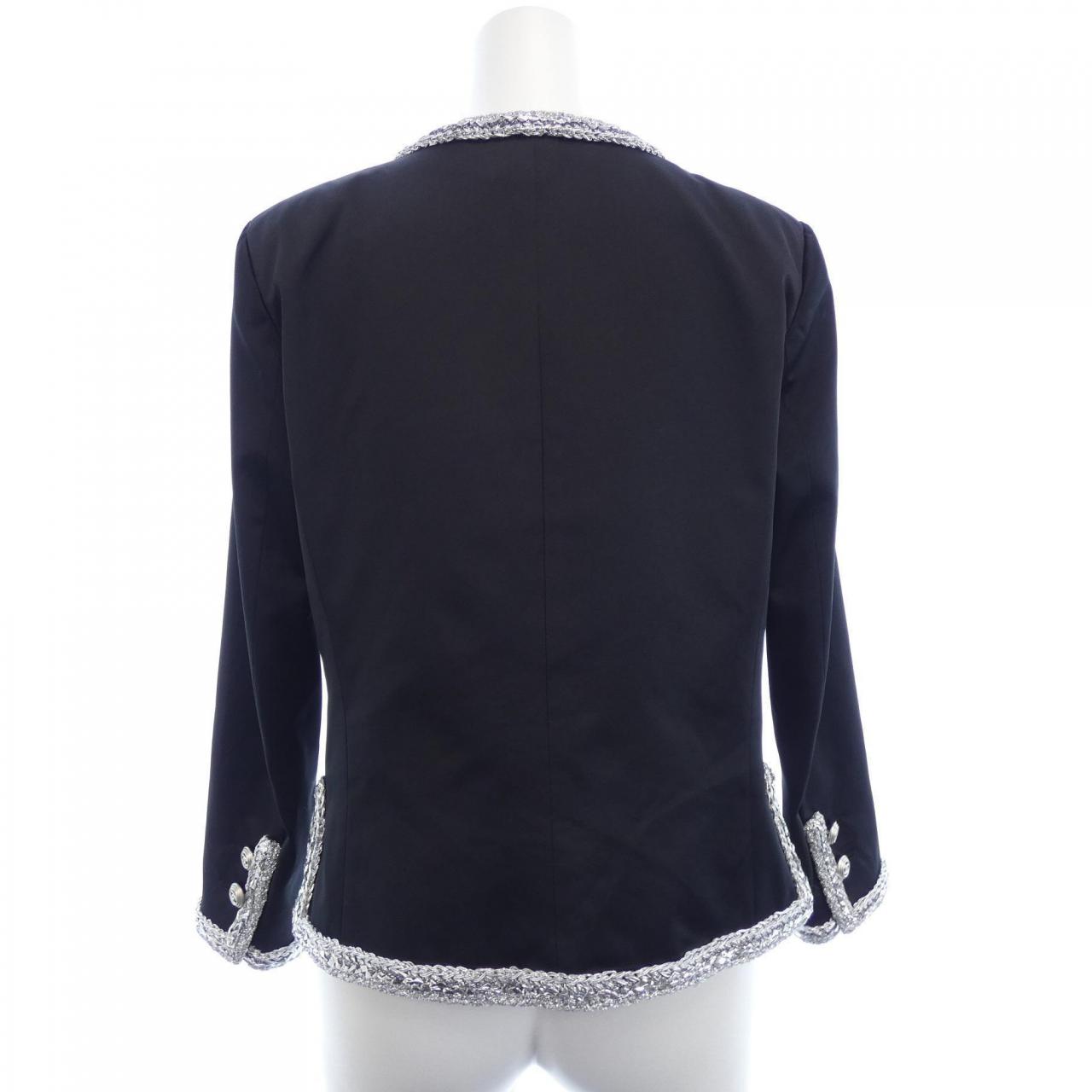 Chanel P64052V60050 Silk Collarless Jacket