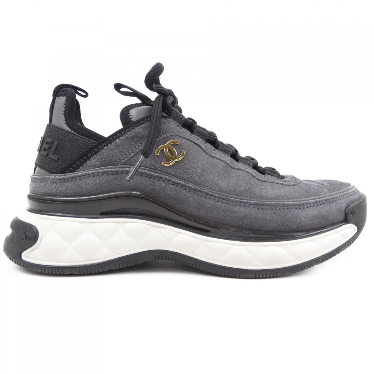 Chanel G45331B14494 Suede Calfskin Sneakers for Women