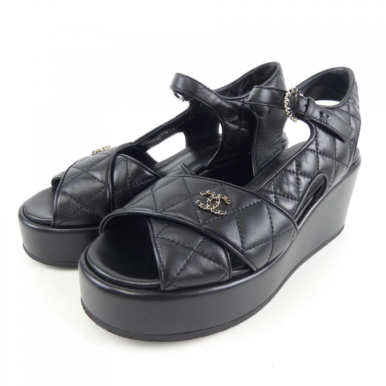 Chanel G39918X01000 Lambskin Sandals for Women