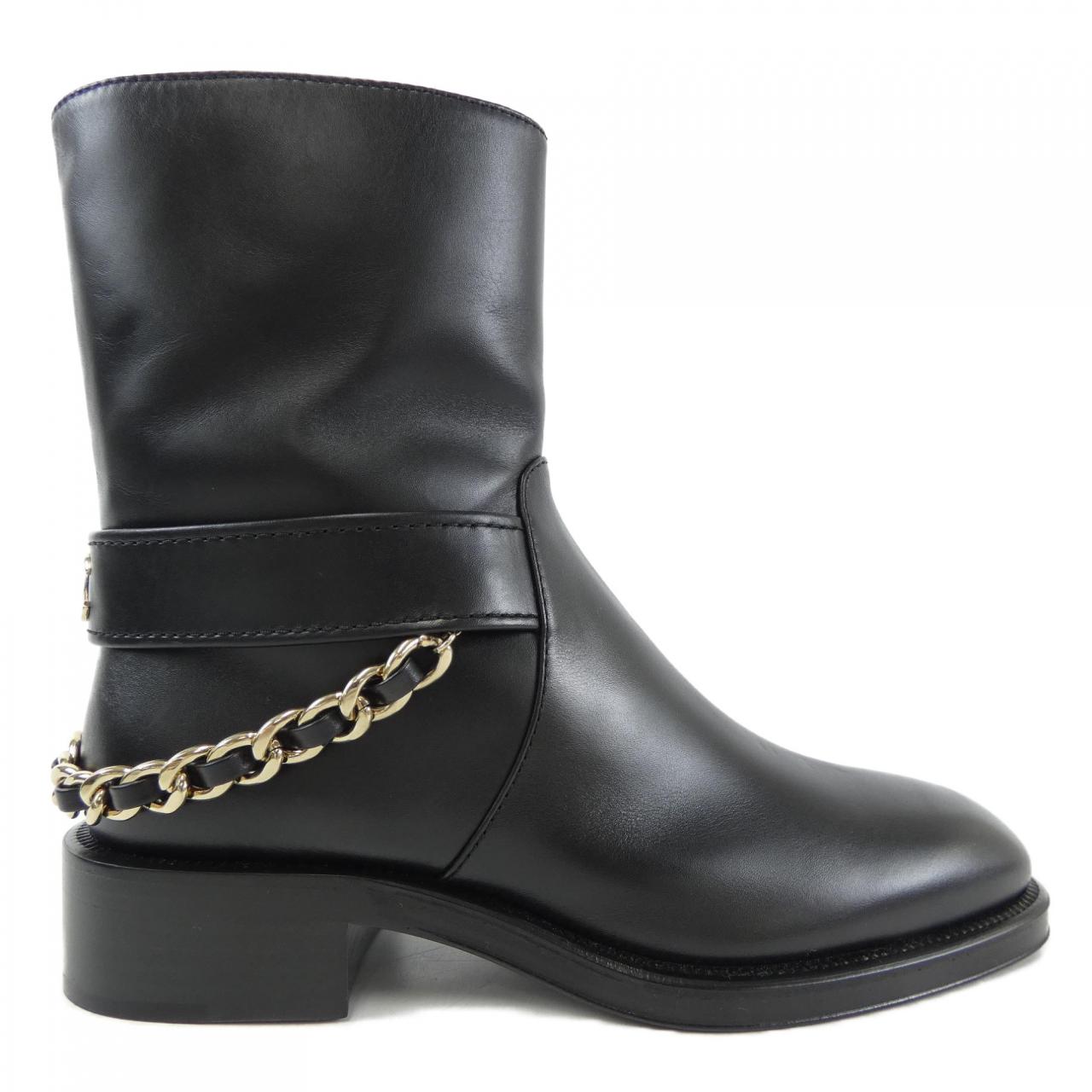 Chanel G39170X56609 Calfskin Metal Boots for Women