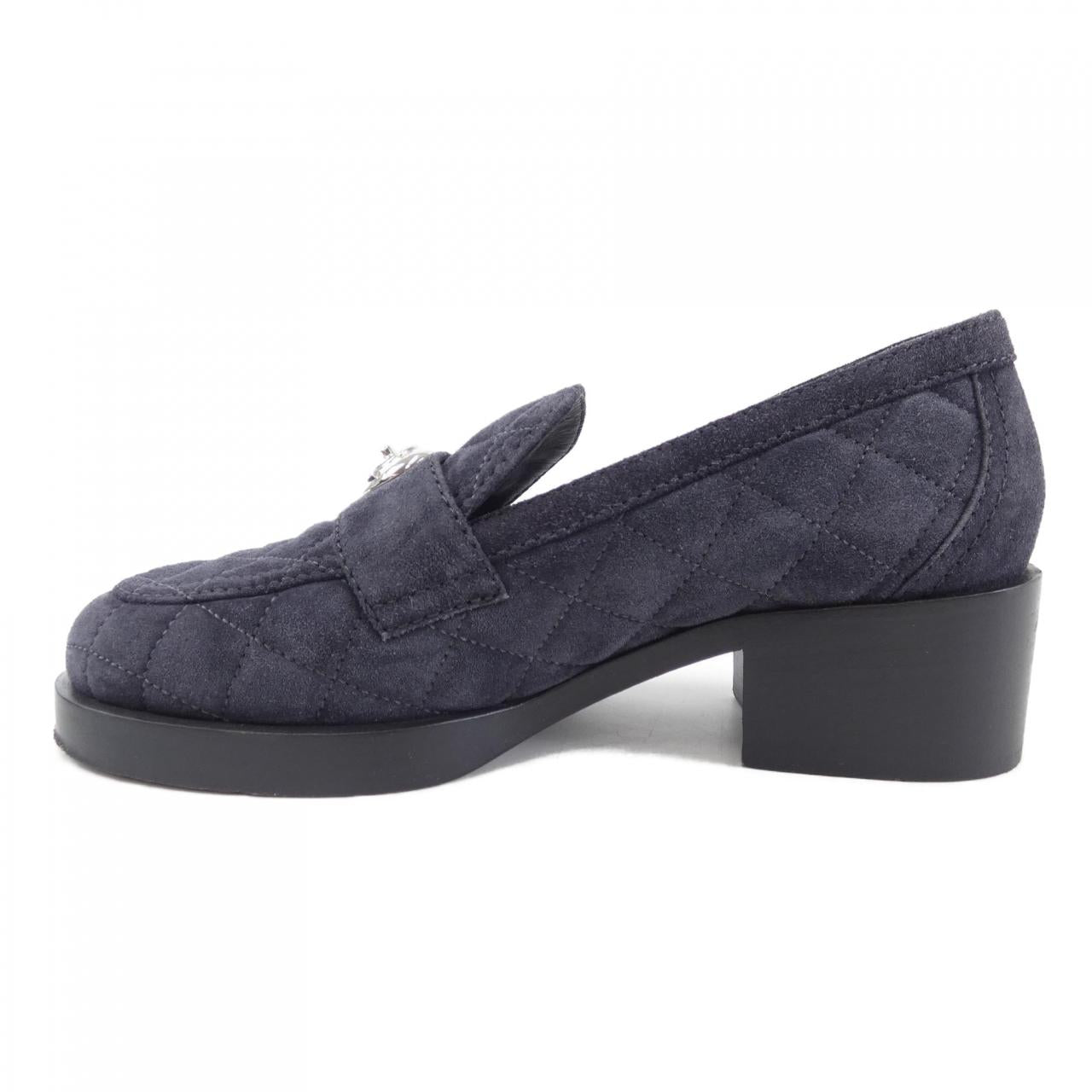 Chanel G39697B14700 Suede Calfskin Metal Shoes for Women