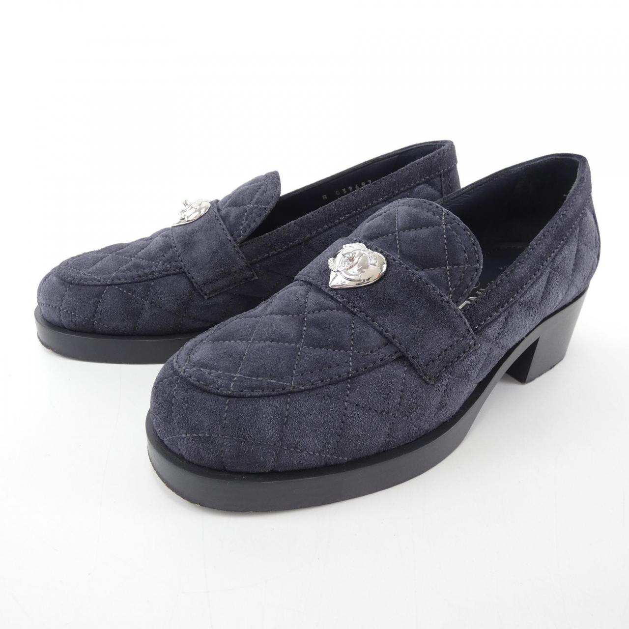 Chanel G39697B14700 Suede Calfskin Metal Shoes for Women