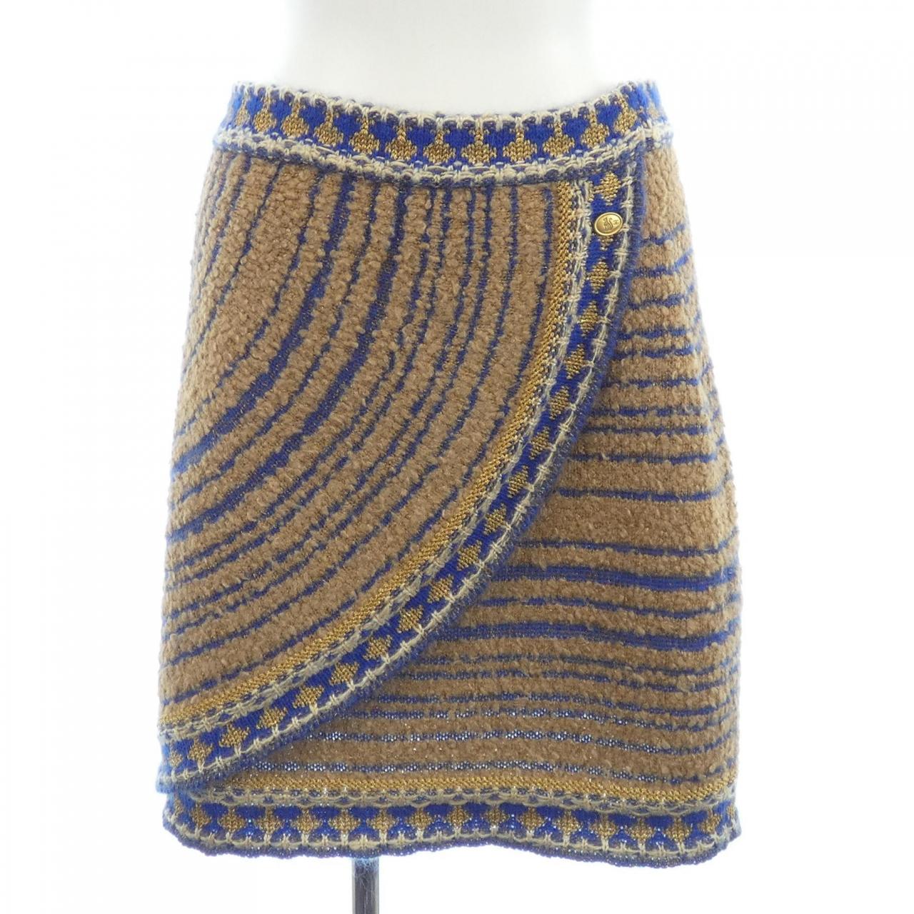 Chanel P61593K47324 Cashmere Blend Skirt Handbag