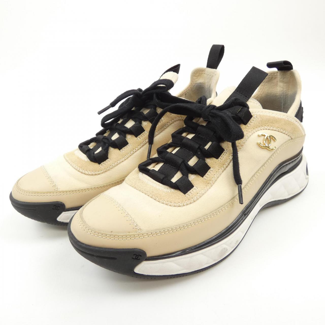 Chanel G35617Y53646 Fabric/Suede Calfskin Sneaker