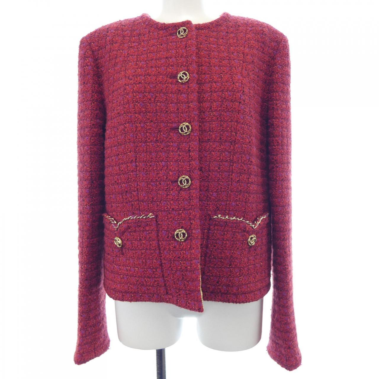 Chanel P75484V60450 23B Collarless Jacket Jacket