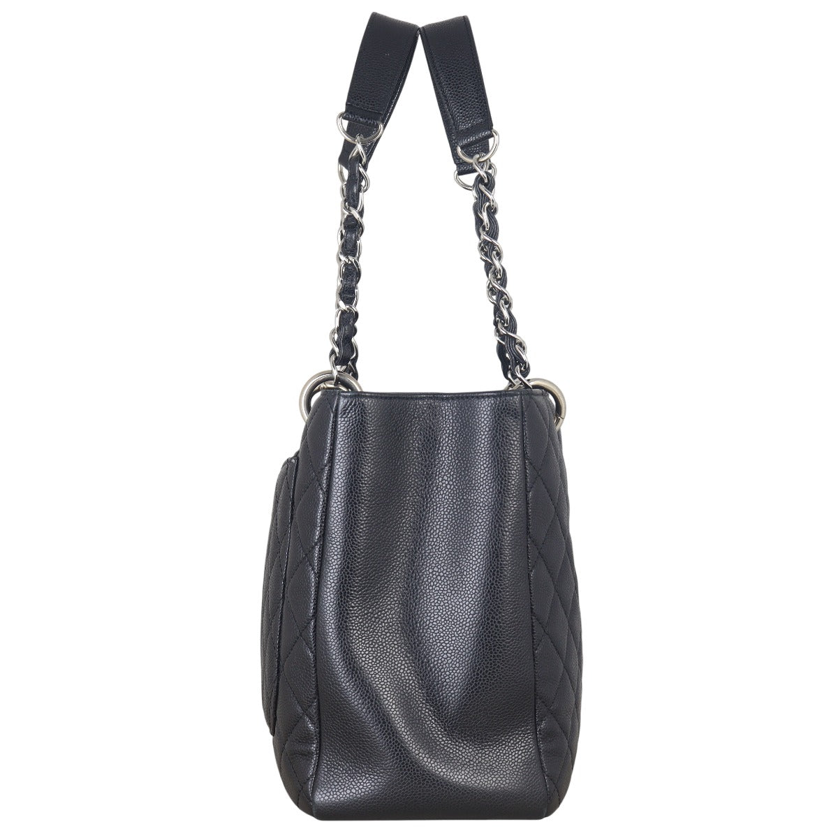 Chanel Grand Shopping Tote Quilted Black Shoulder Bag Tote 30072025