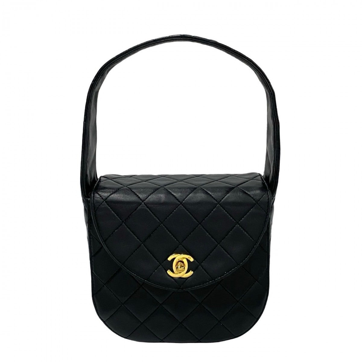Chanel lambskin COCO Mark Matrasse Black Handbag 2412019Pgg103 2