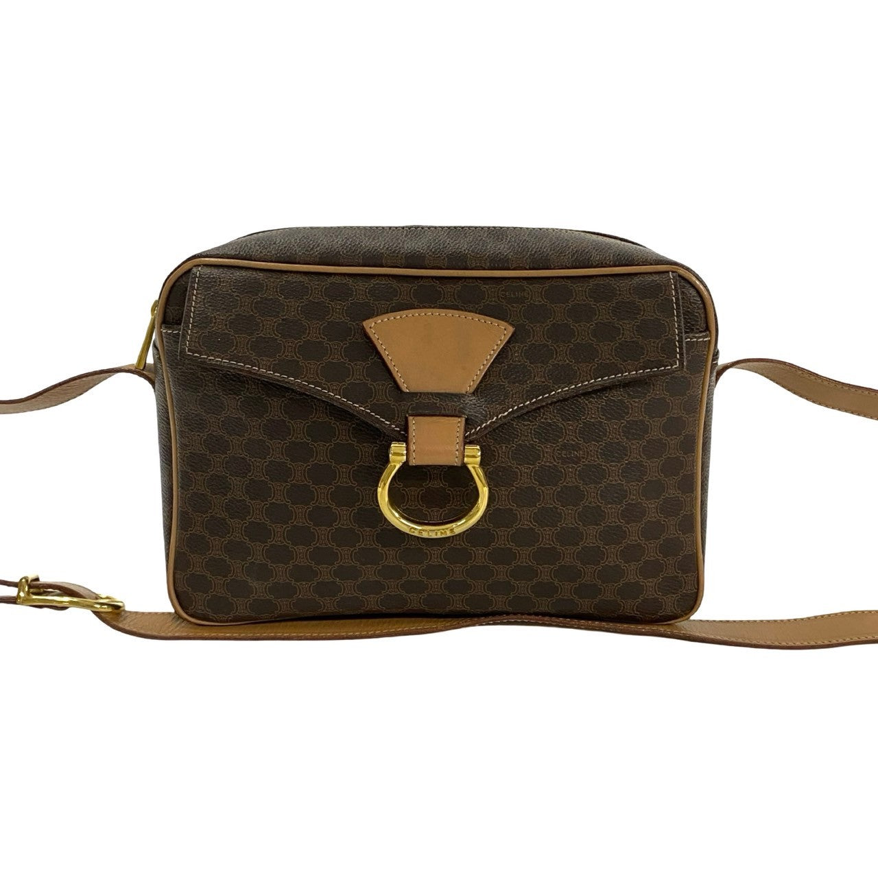 Shoulder Bag , Pvc Macadam Blason Triomphe Leather Brown