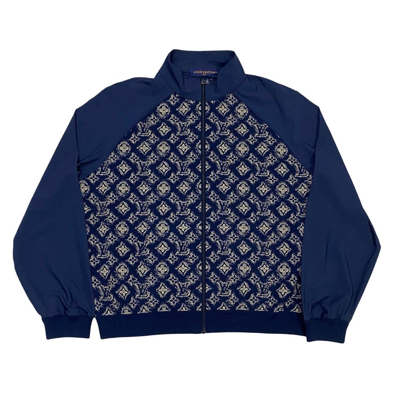 Louis Vuitton jacket Polyurethane Technical track jacket Monogram Nylon Cotton Navy Apparel