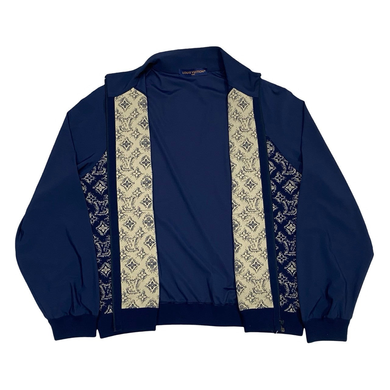 Louis Vuitton jacket Polyurethane Technical track jacket Monogram Nylon Cotton Navy Apparel