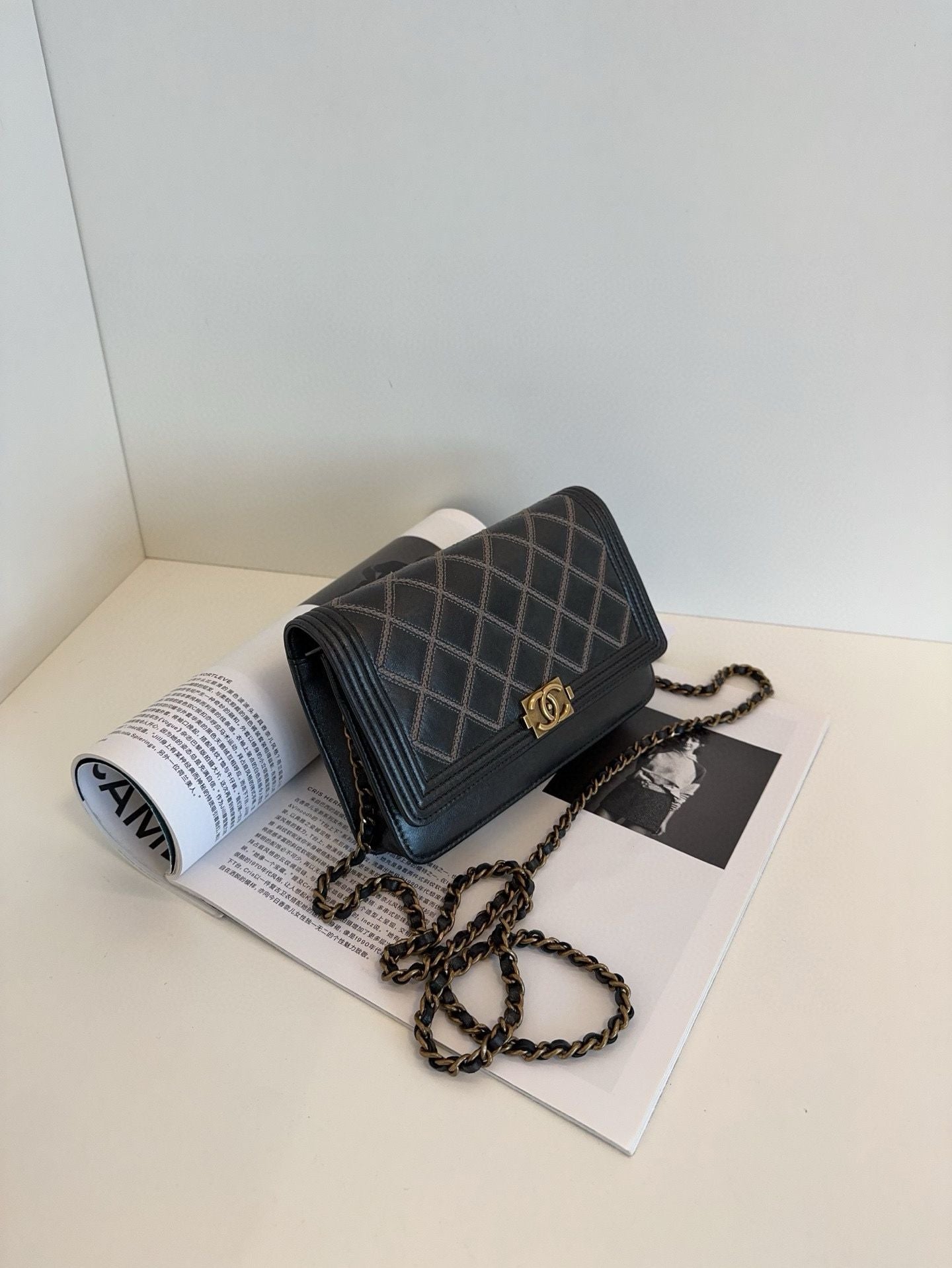 Chanel Leboy woc chain bag *cm black