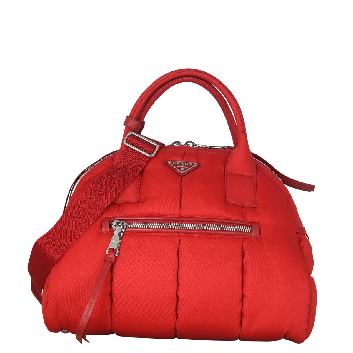 Prada Tessuto Bomber Dome Bag Travel Bag