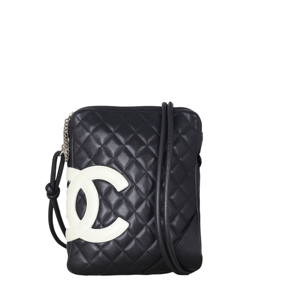 Chanel Cambon Ligne Messenger Quilted Black Crossbody Bag