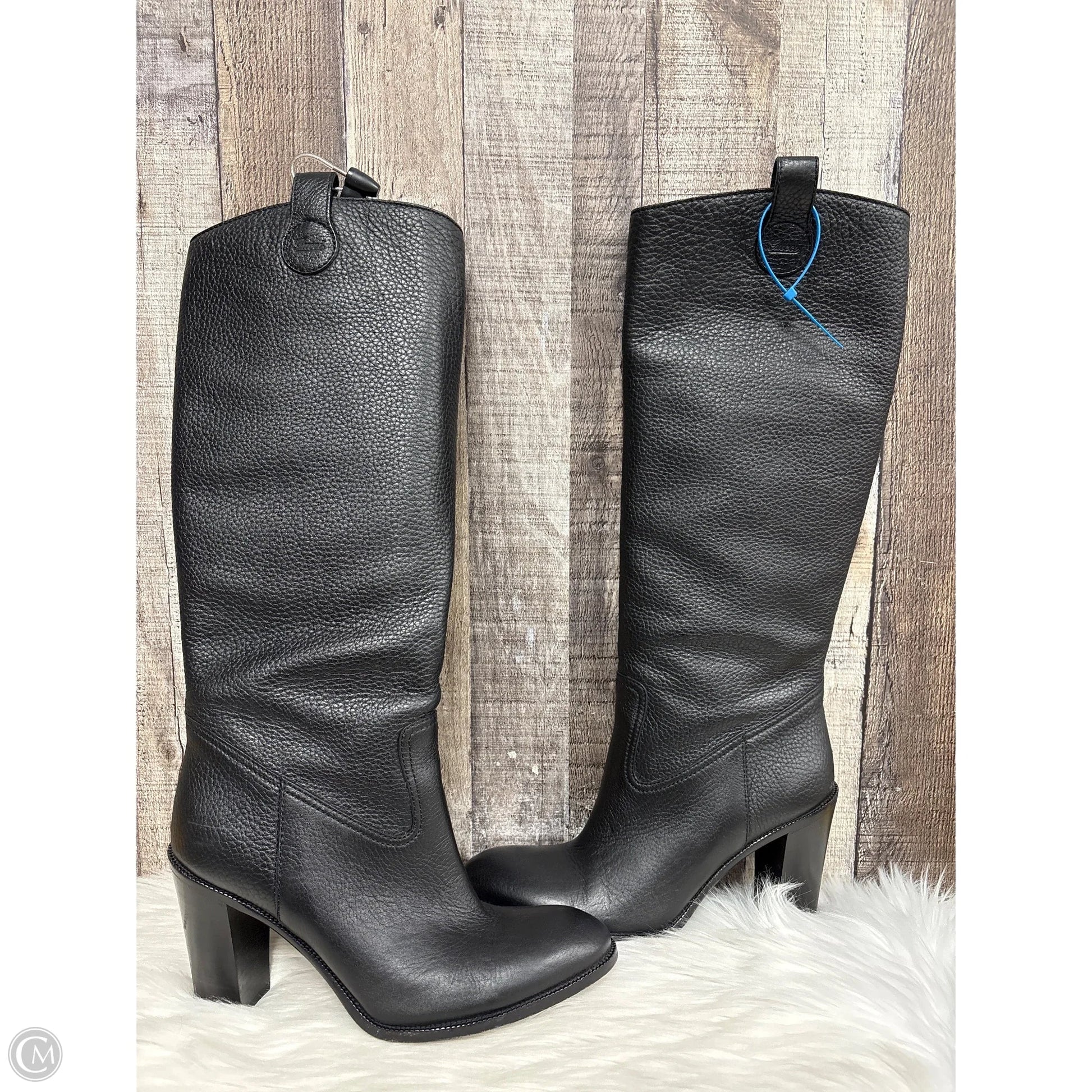 Boots Luxury Designer By Gucci In Black, Size: 10.5