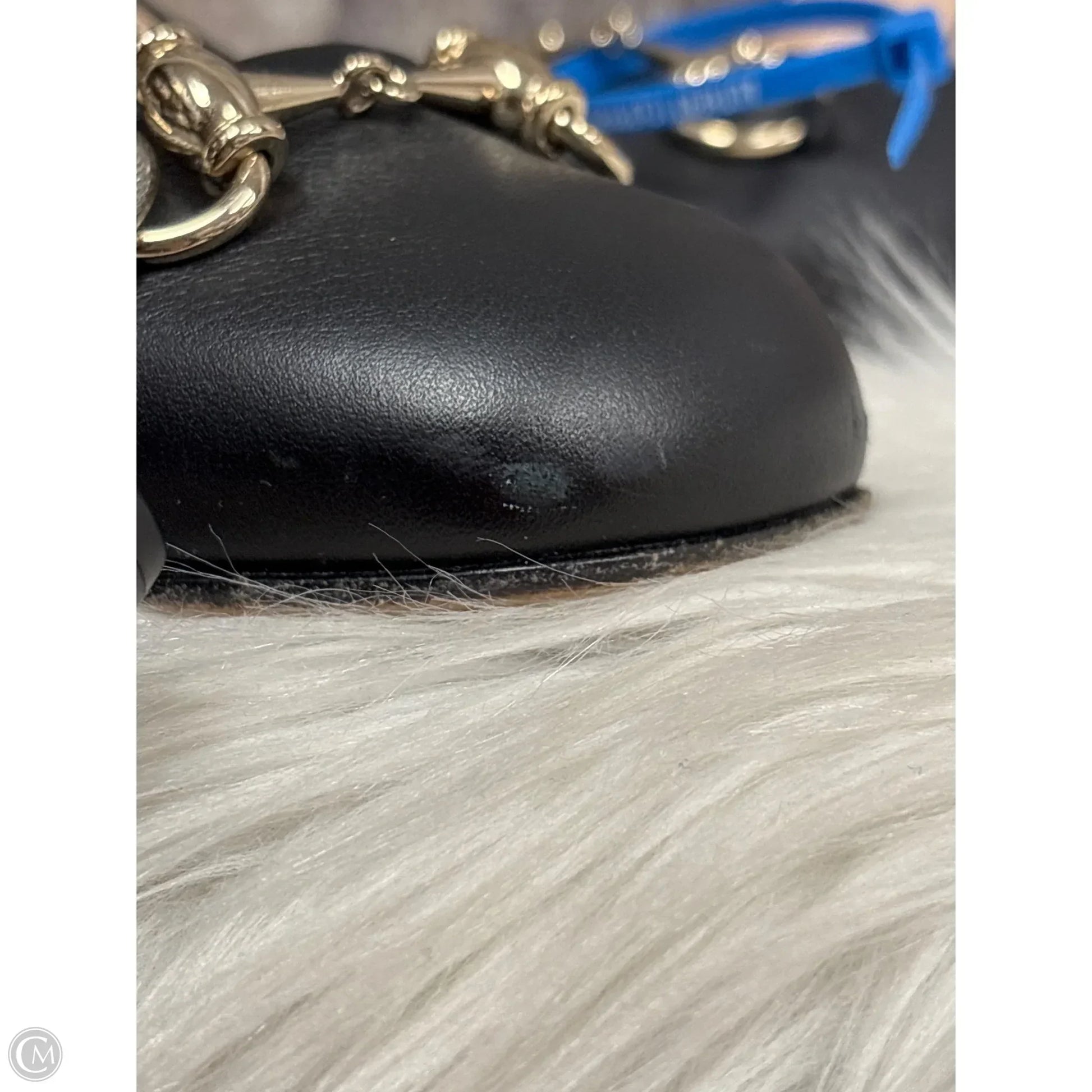 Shoes Luxury Designer By Gucci In Black, Size: 9.5