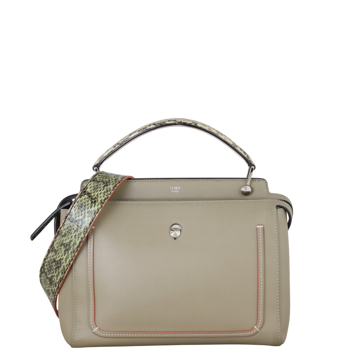 Fendi Shoulder Bag DotCom Bag Python Top Handle