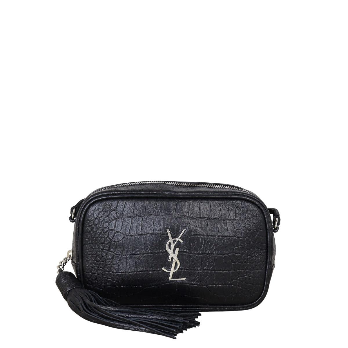 YSL Saint Laurent Saint Laurent Lou Camera Bag Croc Embossed Mini Crossbody Bag