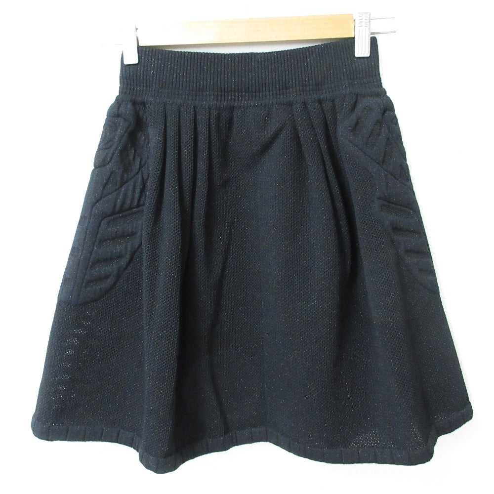 Chanel Wool Knit Mini Skirt Handbag