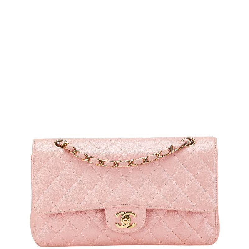 Chanel Matelasse 25 Double Flap Caviar Skin Shoulder Bag