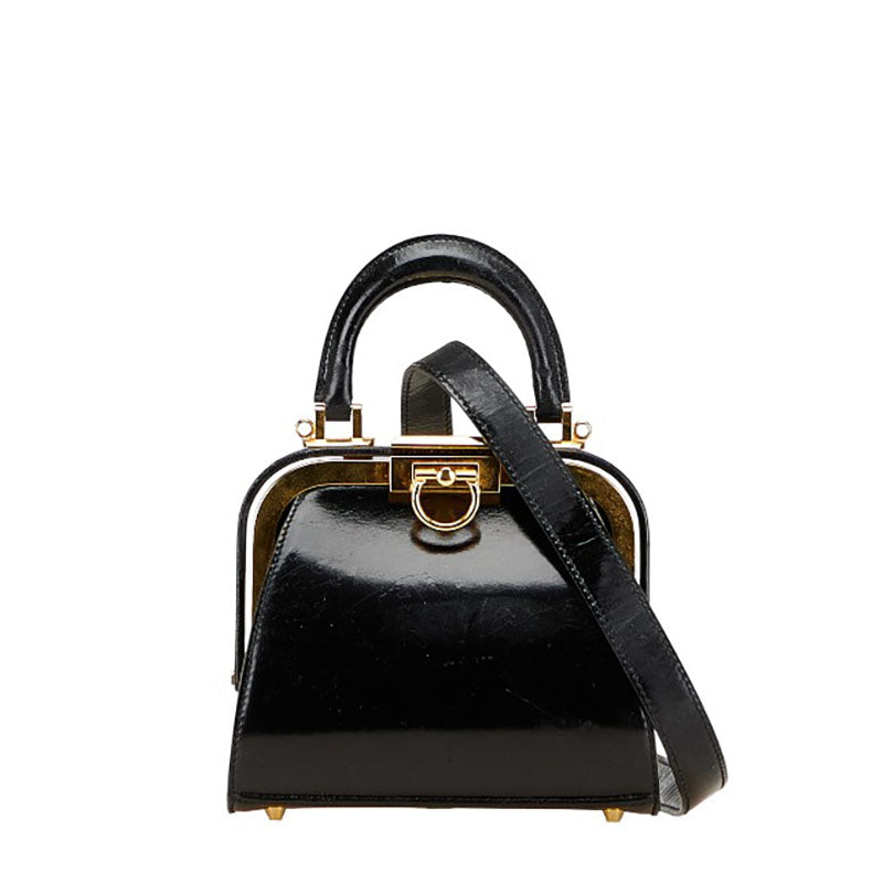 Dior 2Way Bag Leather Patent Travel Bag